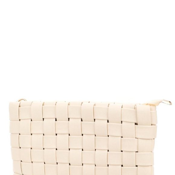 Faux Leather Woven Clutch - Picture 5 of 6